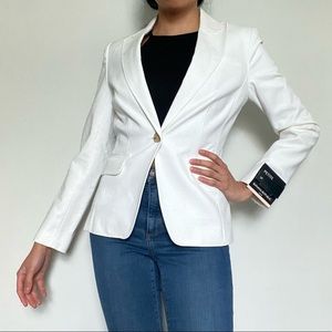 Banana Republic White Classic Blazer